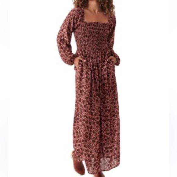 Faherty
Susanna Floral Print Smocked Maxi Dress Size XS - Picture 1 of 7
